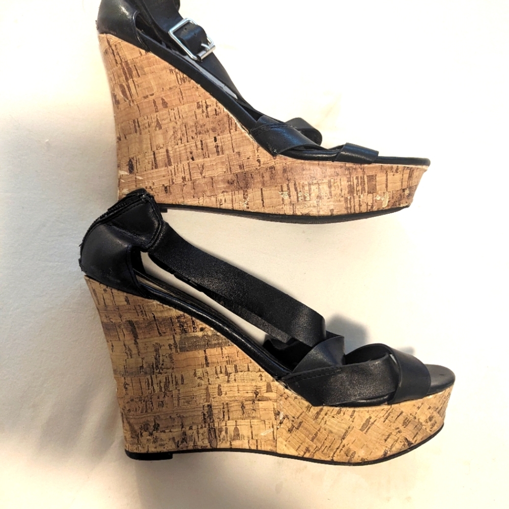 Wedge sandals, size 8.